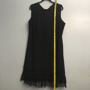 Lane Bryant Black Sheath Midi Dress V-Neck Sleeveless